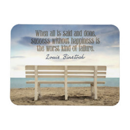 Imán Cita Inspiradora "Éxito sin felicidad"