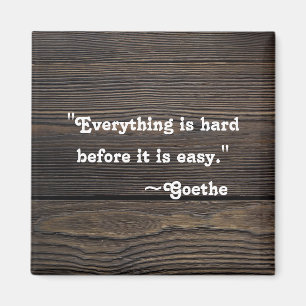 Imán Cita inspiradora Goethe motivacional