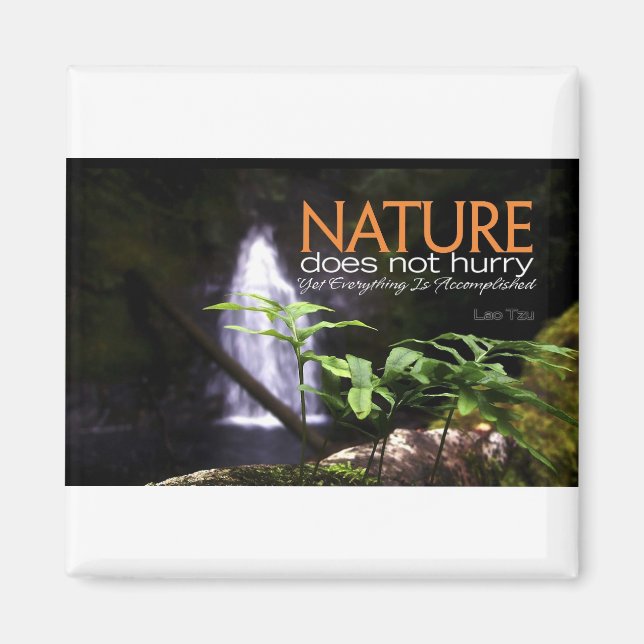 Imán Cita inspiradora — Naturaleza (Frente)