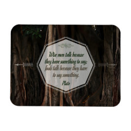 Imán Cita Inspiradora Platón "Los sabios hablan" Flexib