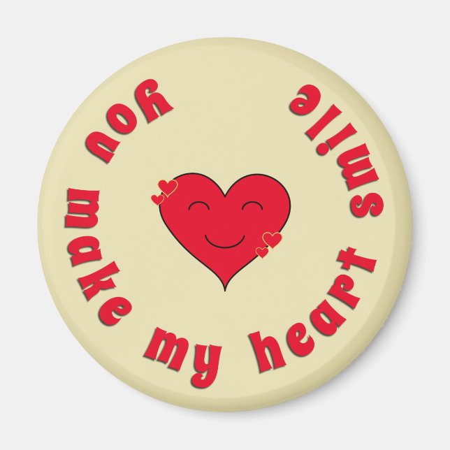 Imán cita inspiradora sonrisa (Frente)