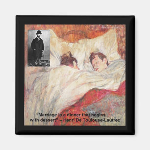 Imán Cita matrimonial de Toulouse-Lautrec Regalos y Tee