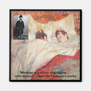 Imán Cita matrimonial de Toulouse-Lautrec Regalos y Tee