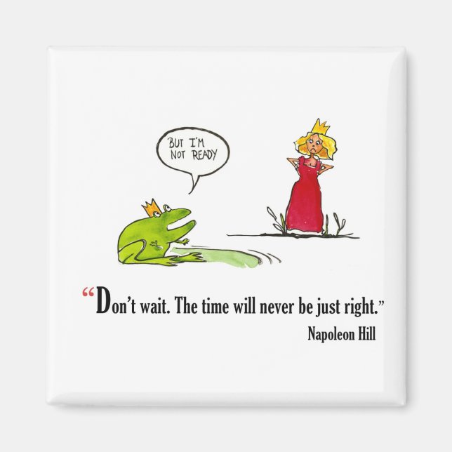 Imán Cita motivacional de examen de Napoleon Hill - (Frente)