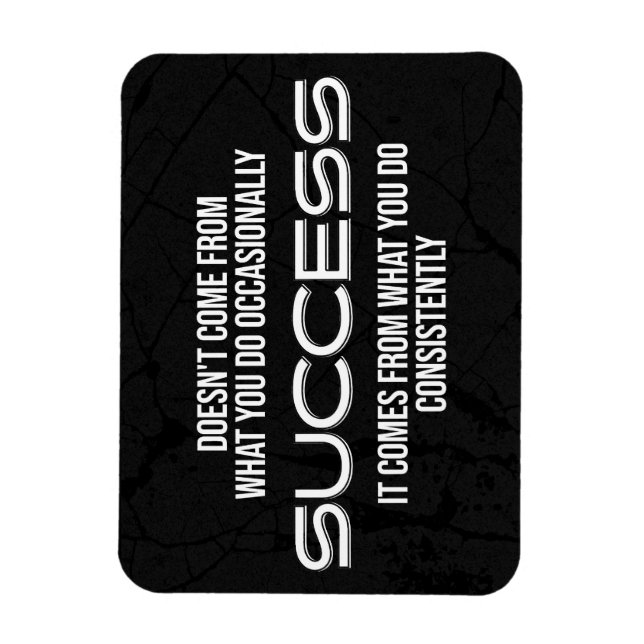 Imán Cita motivacional de éxito (Vertical)