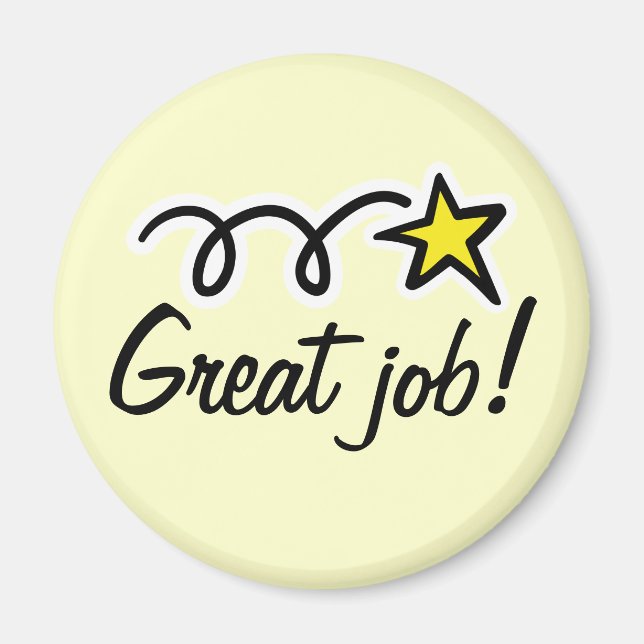 Imán Cita motivacional para agradecer a los empleados (Frente)