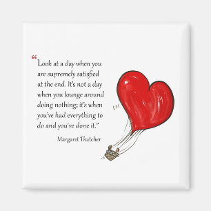Imán Cita motivadora de Margaret Thatcher -