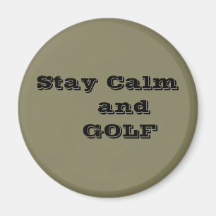 Imán Cita para mantener la calma y el GOLF