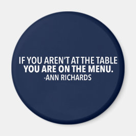 Imán Cita política motivacional de Ann Richards