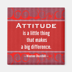 Imán Cita positiva de la Actitud-Churchill - motivación