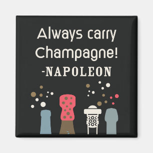 Imán Cita Retro Champán Napoleón Monada Comida Francesa