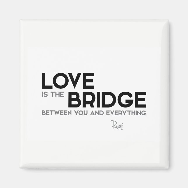 Imán CITA: Rumi: Amor, puente (Frente)
