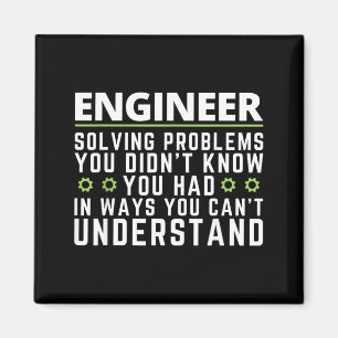 Imán Cita Sarcástica de Ingeniero Divertida Humor de In