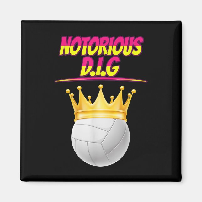 Imán Cita satírica de broma sobre voleibol (Frente)