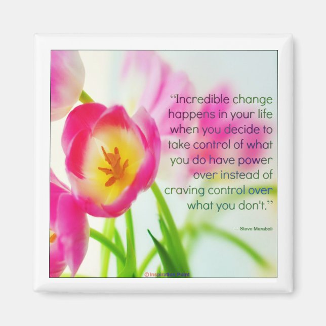 Imán Cita sobre "Cambio" de Steve Marliston (Frente)