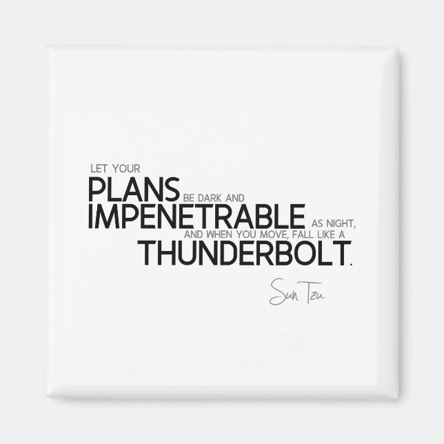 Imán CITA: Sun Tzu: oscuro e impenetrable (Frente)