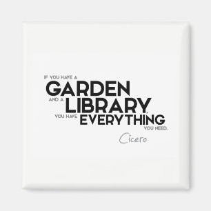 Imán CITAS: Cicero: Un jardín y una biblioteca