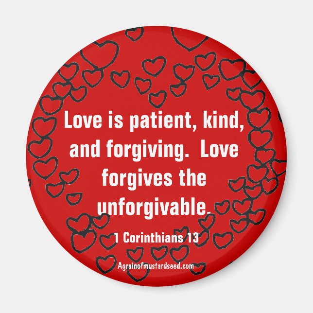 Imán Citas cristianas Inspiradoras (Frente)