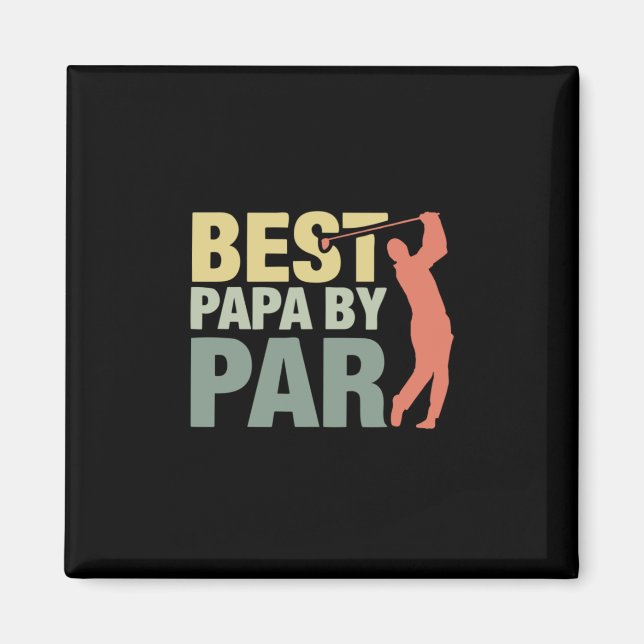 Imán Citas de abuelo | Mejor Papa De Par Golf (Frente)