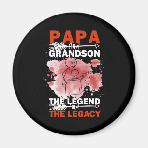 Imán Citas de abuelo   Papa Y Nieto