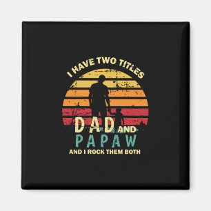 Imán Citas de abuelo Papá Y Papá Que Los Rock