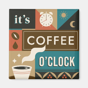 Imán Citas de café coloridas