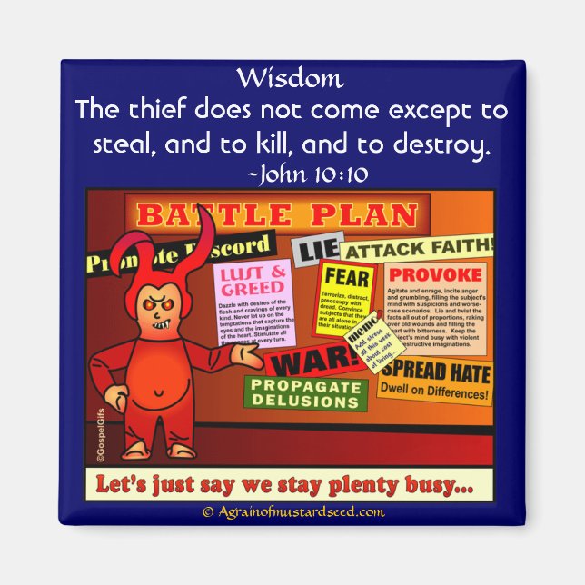 Imán Citas de la Biblia (Frente)