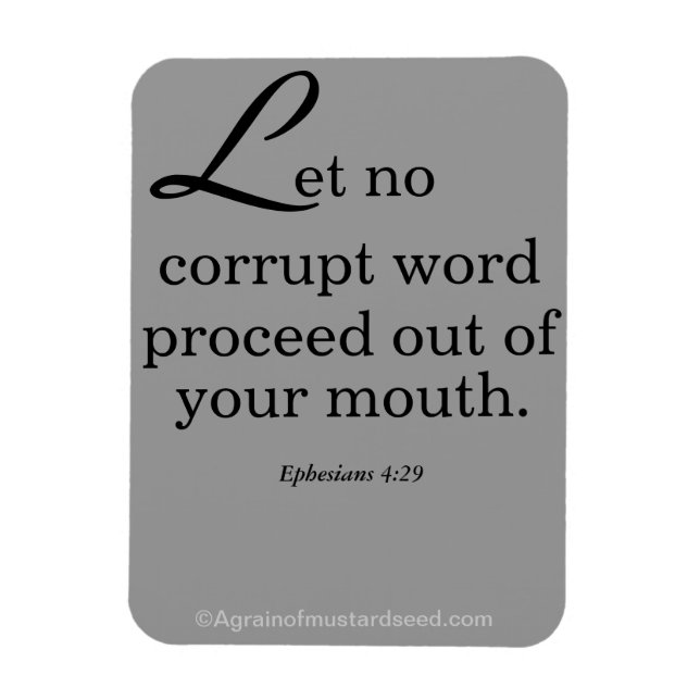 Imán Citas de la Biblia Agrainofmustardseed.com (Vertical)