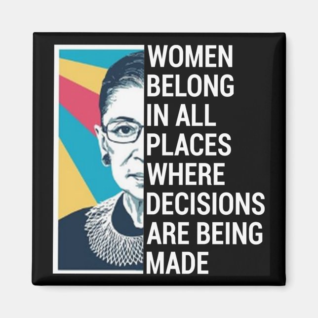 Imán Citas De Rbg, Cita De Ruth Bader Ginsburg (Frente)