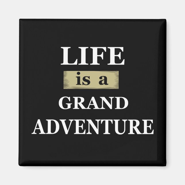 Imán Citas de vida motivacionales (Frente)