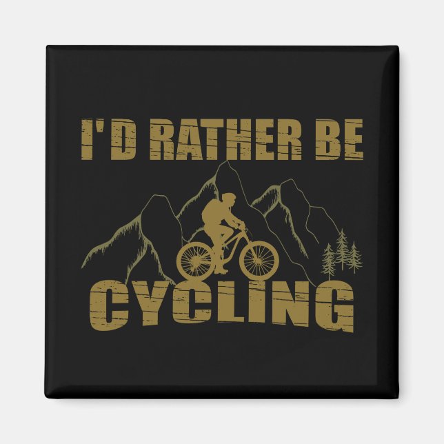 Imán Citas divertidas de ciclismo (Frente)