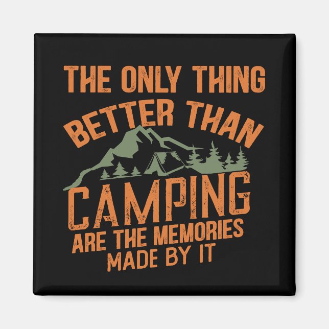 Imán Citas divertidas del eslogan del camper en verano (Frente)