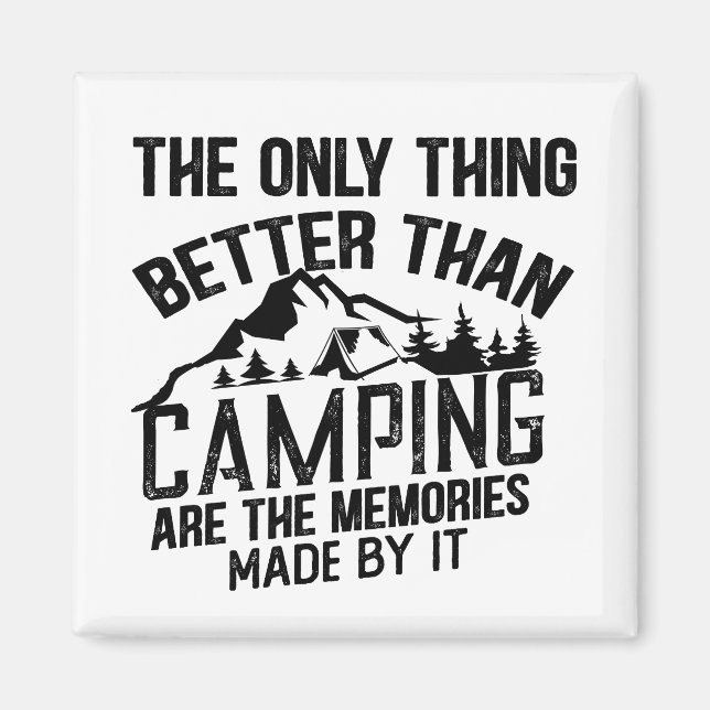 Imán Citas divertidas del eslogan del camper en verano (Frente)