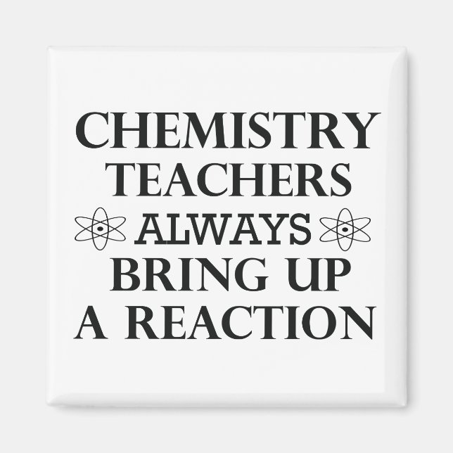 Imán Citas divertidas sobre el profesor de química (Frente)