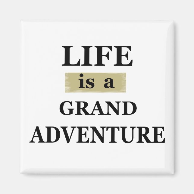 Imán citas motivacionales sobre la vida (Frente)