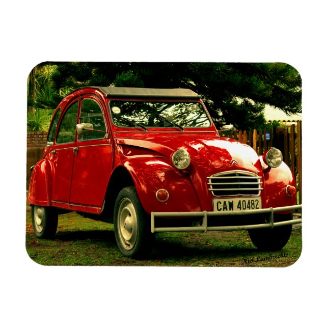Imán Citroën Rojo 2CV (Horizontal)