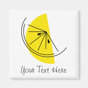 Imán Citrus Lemon Text imnet cuadrado