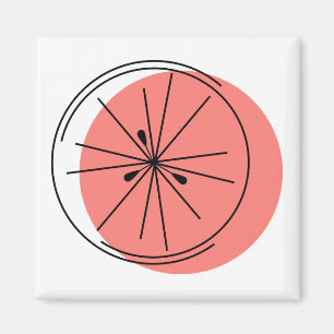 Imán Citrus Pink imnet cuadrado