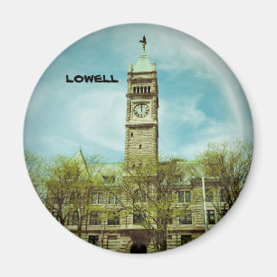 IMÁN CITY HALL LOWELL MASSACHUSETTS MAGNET