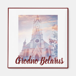Imán City View Cityscape Grodno Belarus Magnet