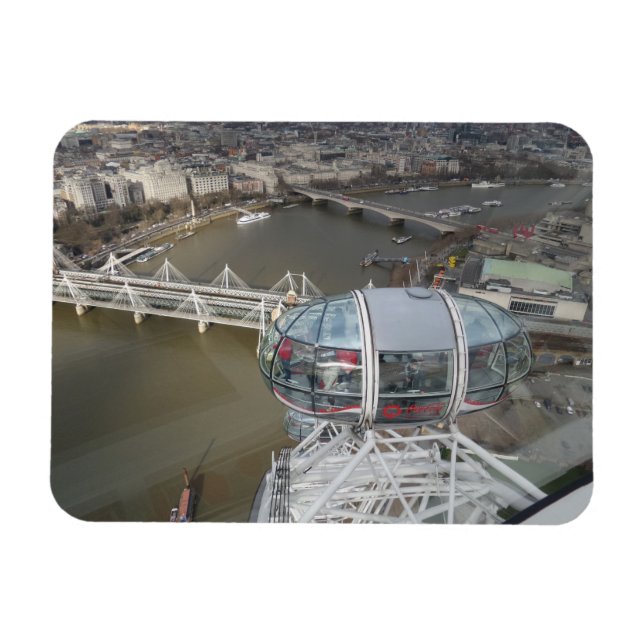 Imán City View from London Eye 3"x4" Magnet (Horizontal)