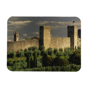 Imán Ciudad amurallada de Monteriggioni, en la provinci
