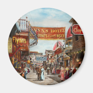 Imán Ciudad - Coney Island NY - Bowery Beer 1903