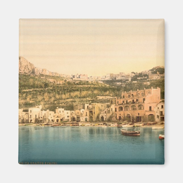 Imán Ciudad de Capri, isla de Capri, Campania, Italia (Frente)