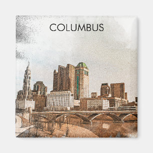 Imán Ciudad de Columbus Ohio