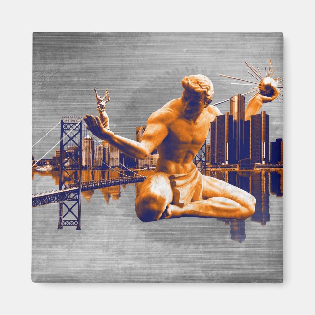 Imán Ciudad de Detroit (Frente)