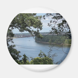 Imán Ciudad de Dubuque, Iowa en el río Misisipi