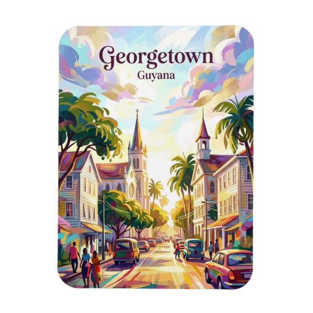 Imán Ciudad de Georgetown Guyana (Vertical)