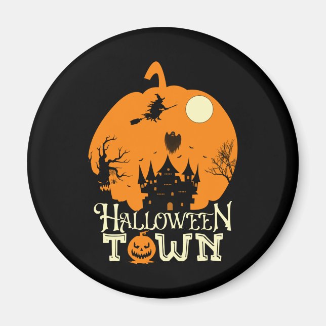 Imán Ciudad de Halloween (Frente)
