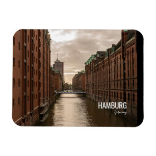 Imán Ciudad de Hamburgo Alemania Speicherstadt